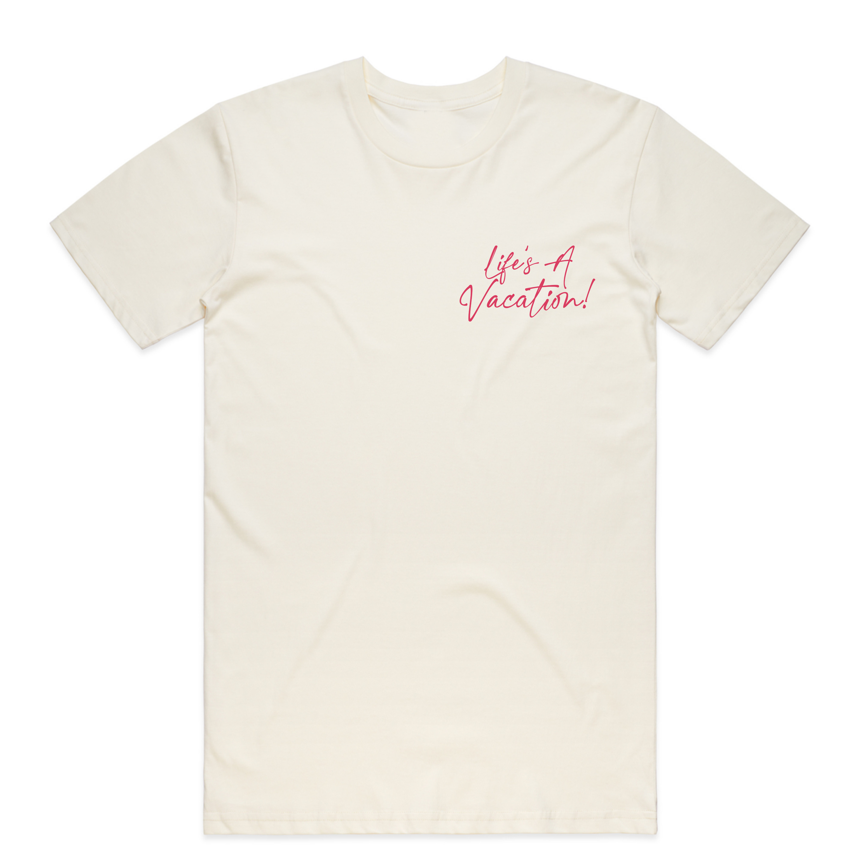 Life's A Vacation Tee (Pink Edition)